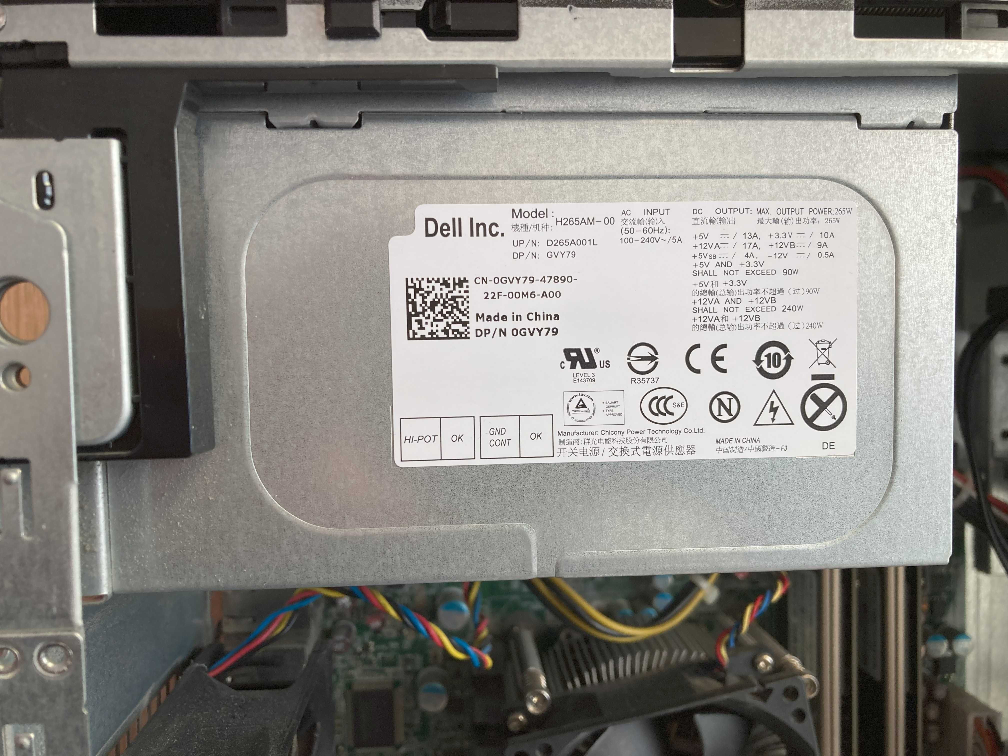 Dell OptiPlex 790, Intel C. i5-2400, RAM 12 GB, SSD 256 GB, Windows 11
