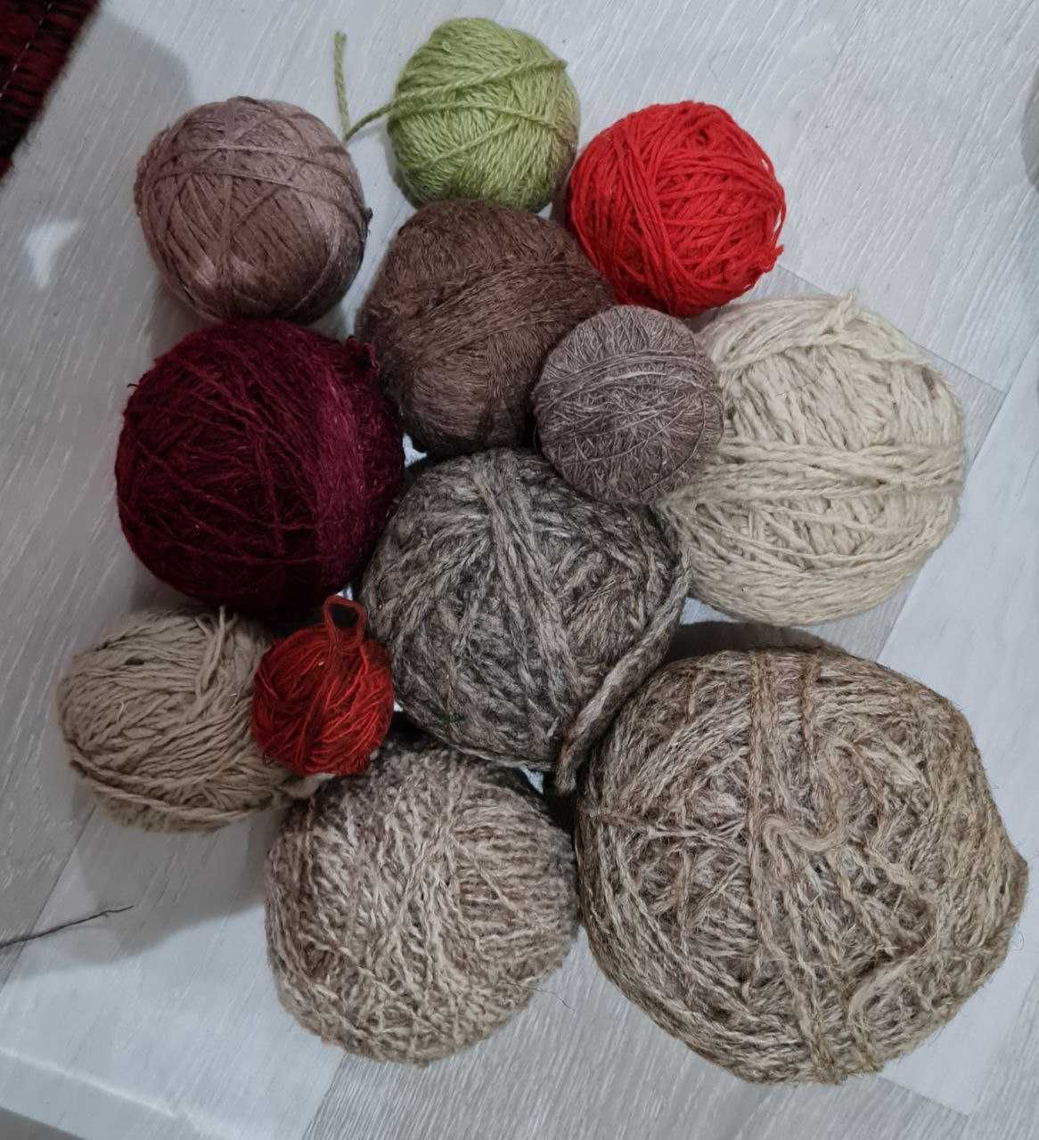 Шерстяная пряжа для вязания разных цветов