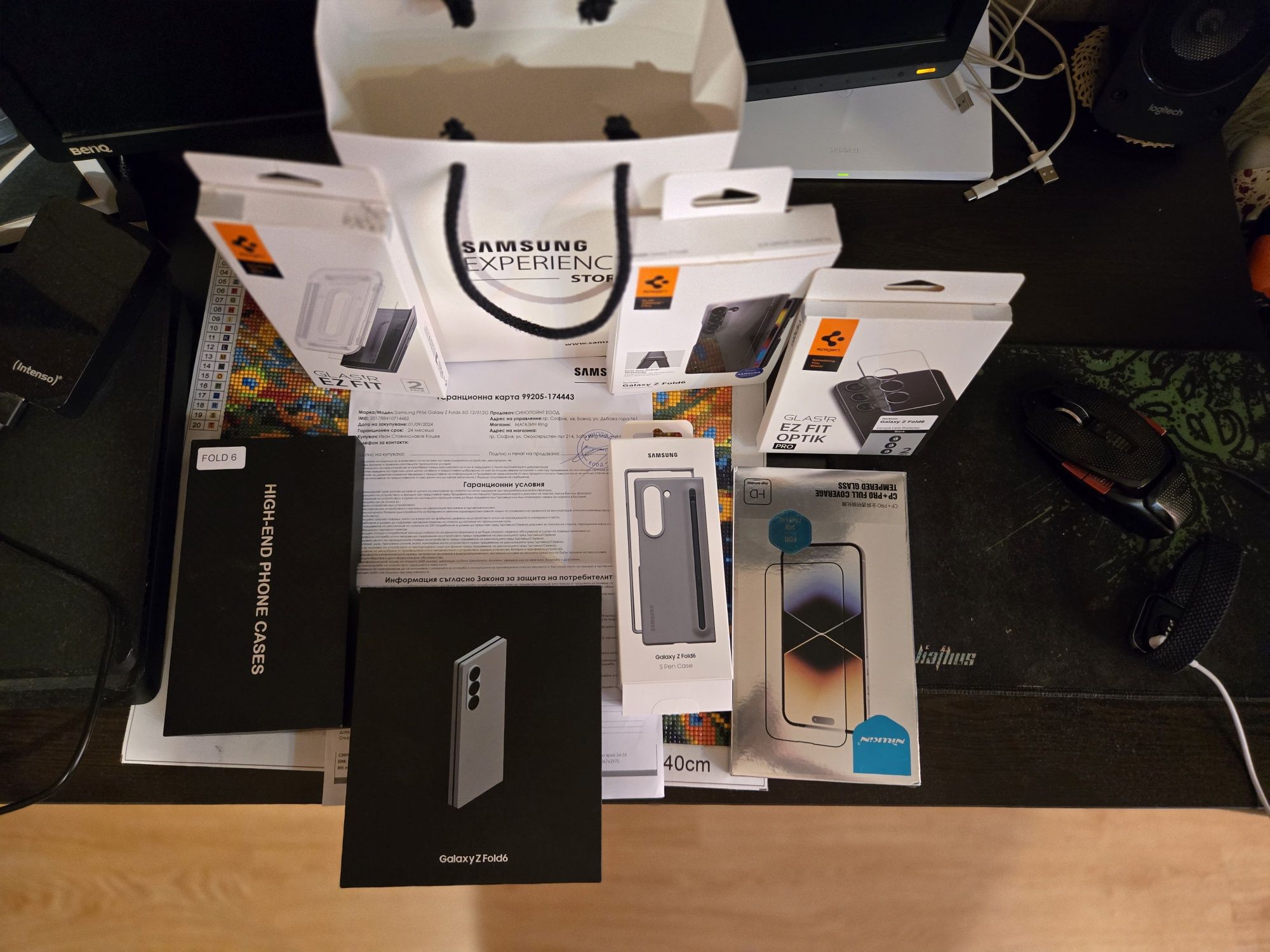 Samsung Galaxy Z Fold 6 Silver Shadow 512/12 Като Нов! Гаранция!