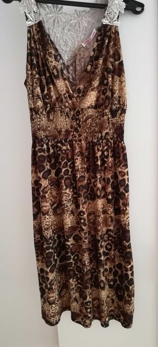 Дамска  рокля леопардова шарка
