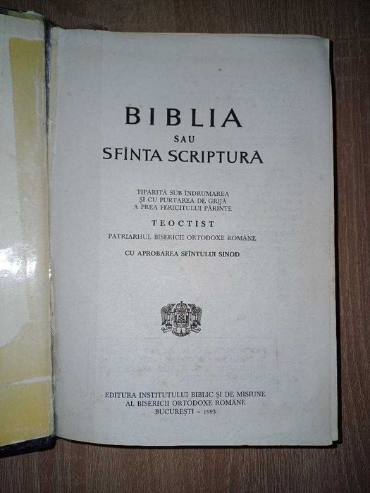 Biblia sau Sfanta Scriptura - editie 1993