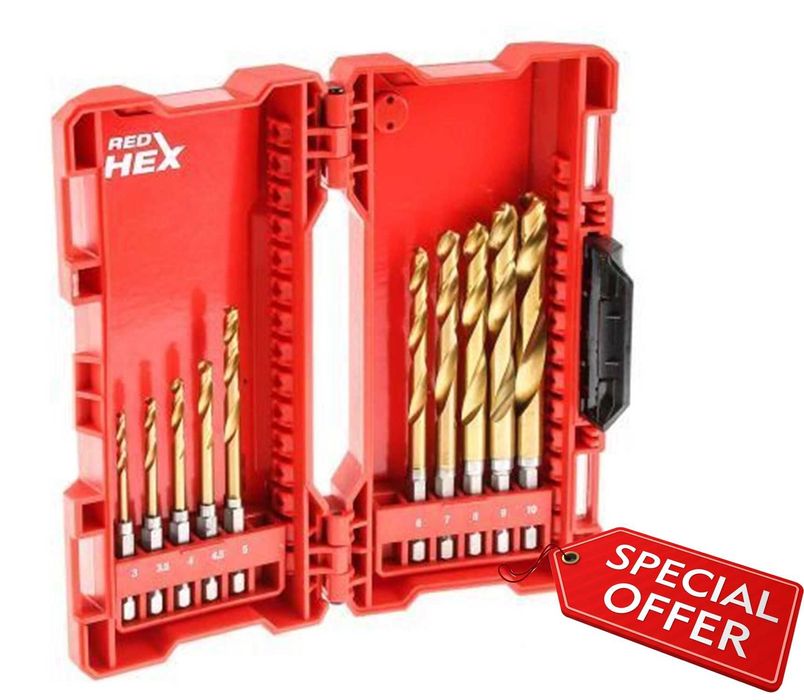 Промоция!Комплект свредла 1/4 HSS-G Titanium Milwaukee