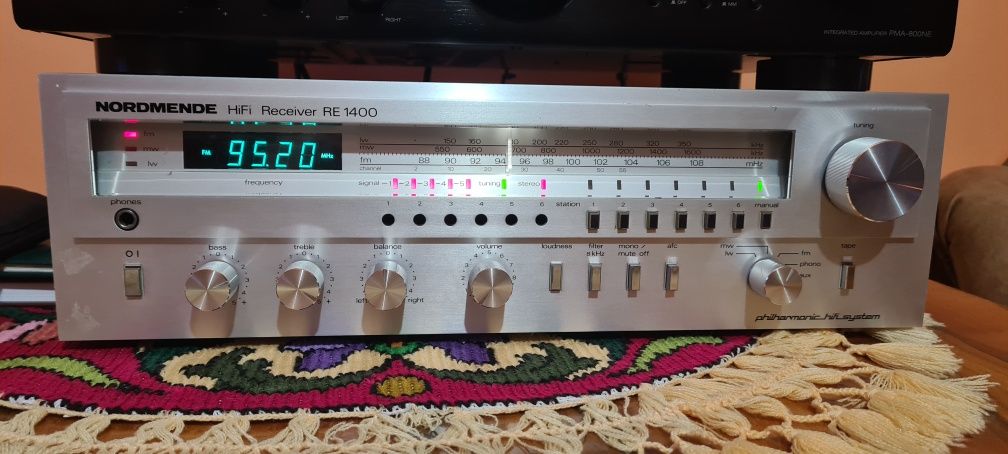 Rack Audio Nordmende RE 1400 Grundig R 300 , Tape deck Onkyo.