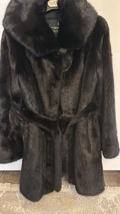 Норковая шуба Автоледи Черный бриллиант