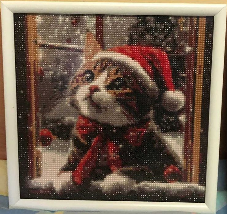 Коледни диамантени гоблени с рамка