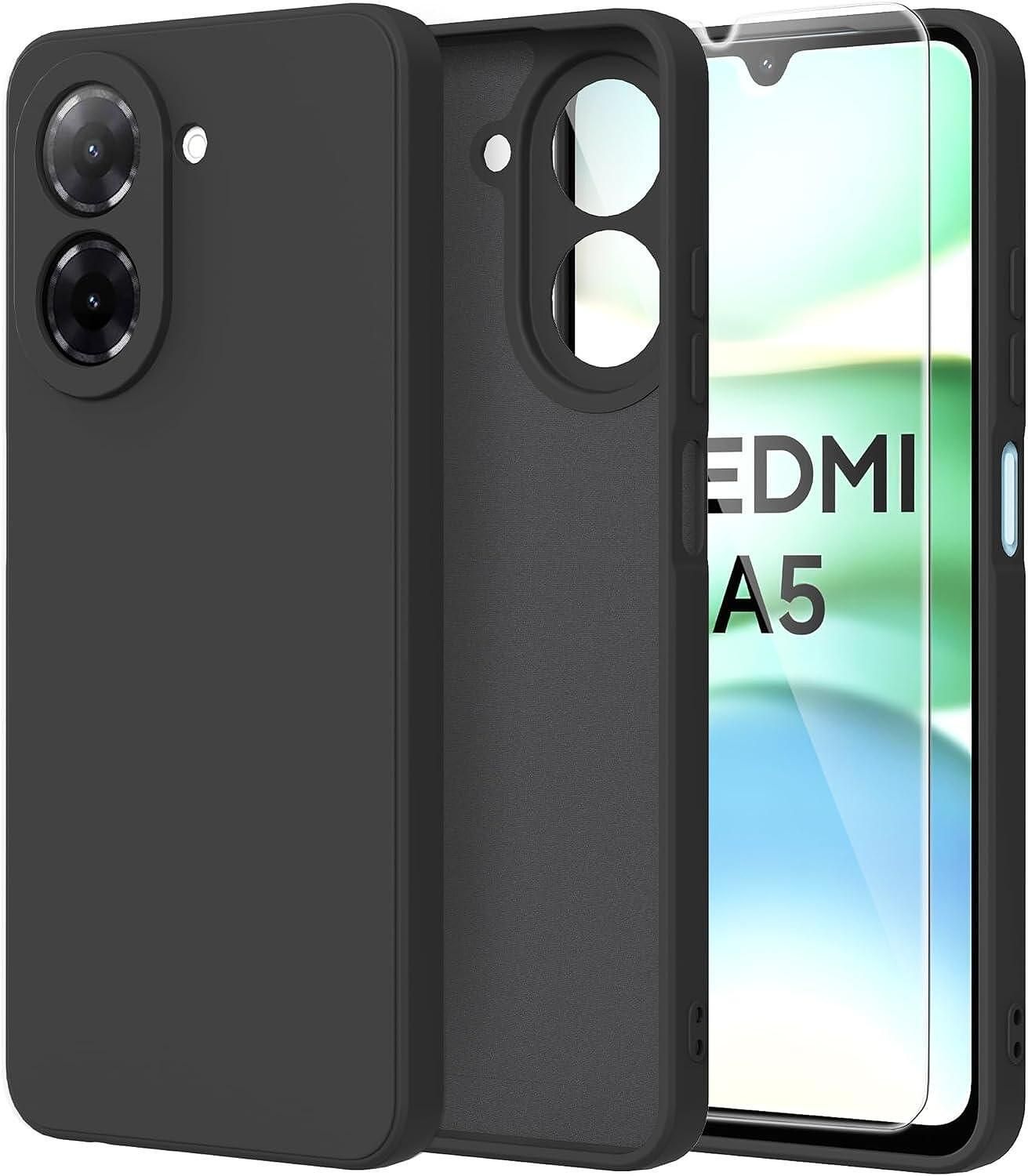Матов Силиконов Кейс за Xiaomi Redmi A5 - Черен