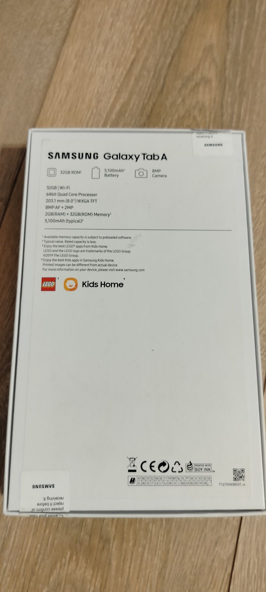 Tableta Samsung Galaxy Tab A (2019), Quad Core, 8", 2GB RAM, 32GB