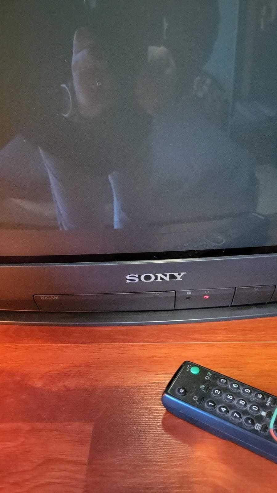 SONY tv color,tub TRINITON original+telecomanda sau schimb cu TV  led
