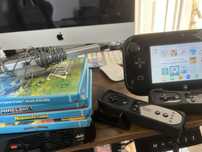 Consola nintendo wii u black de 32gb plus jocuri
