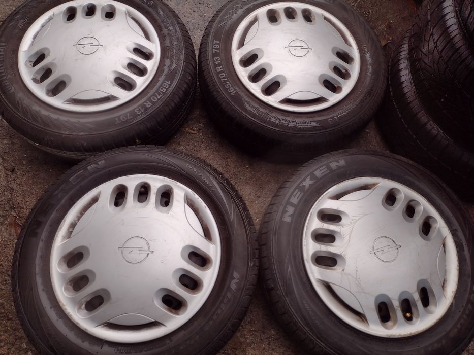 Перфектен летен комплект 13-4х100 ЕТ42 5j Opel Corsa B