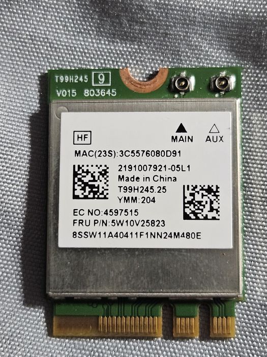 Placa wifi MediaTek MT7921