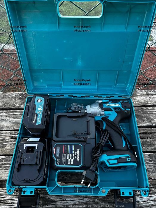 Акумулаторен Ударен Гайковерт Makita 24v 5ah Макита Импакт