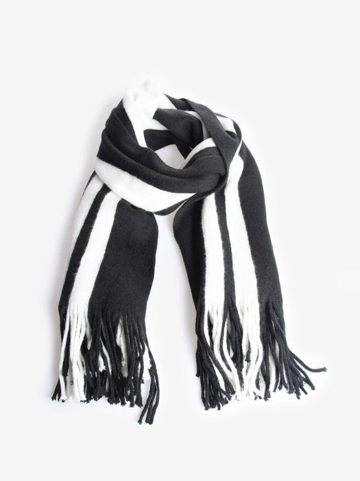 Плетен зимен шал. Унисекс..