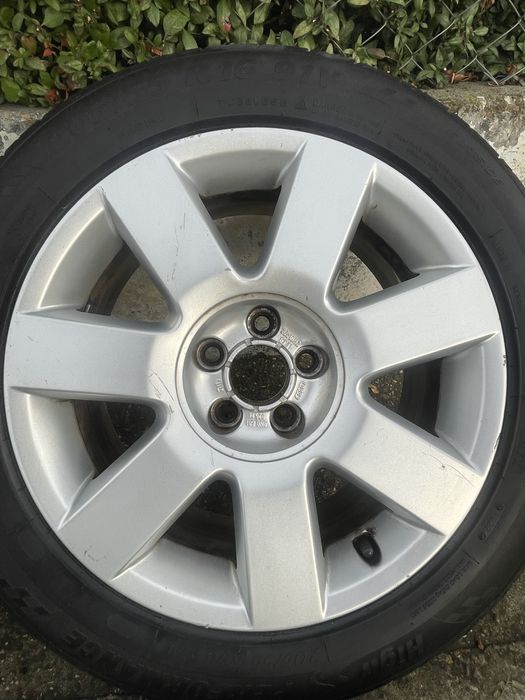 Джанти 16" 5х100 с гуми 205/55/16 Skoda,VW,Seat,Audi