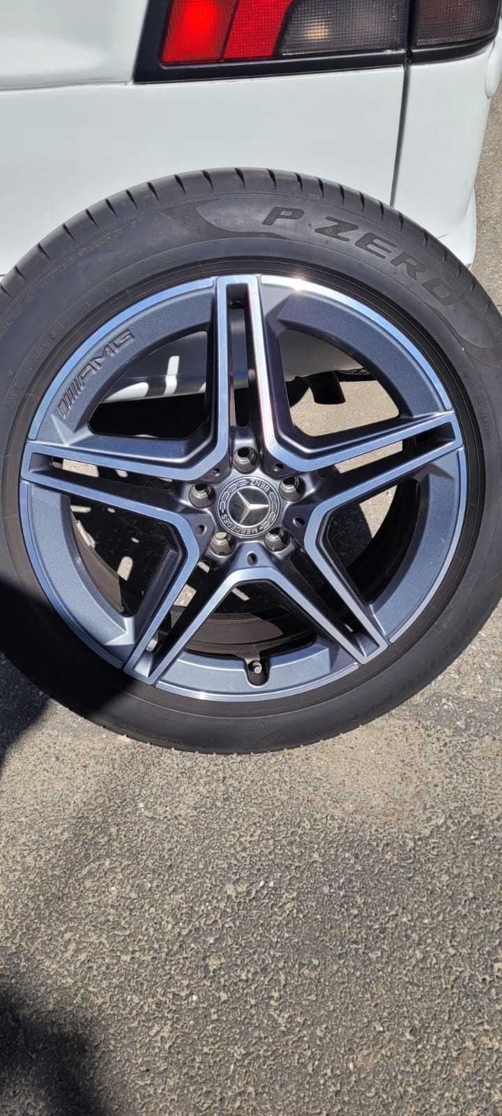 Jante Mercedes GLC 19" cu anvelope vara Pirelli P zero 235//50 R19