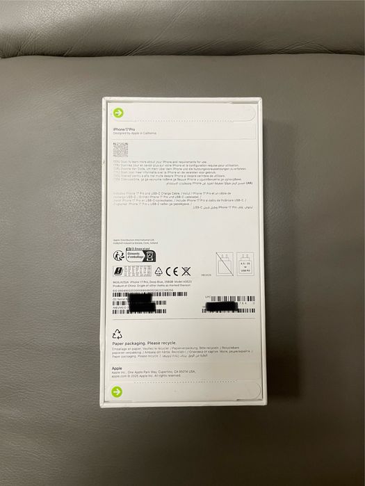 STOC - Iphone 17 Pro 256Gb Blue/Albastru sigilat - garantie 12 luni
