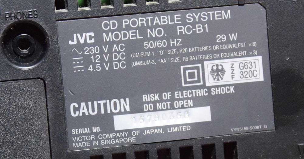 JVC radio casetofon