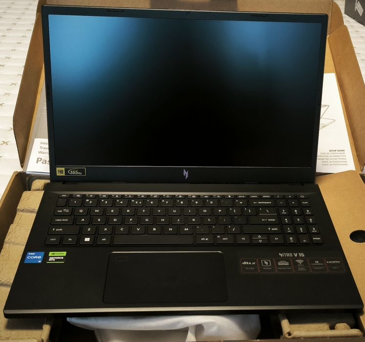 Acer Nitro, i5-13420H, 165Hz, 16GB DDR5, 512GB SSD, 4050 6GB, Гаранция