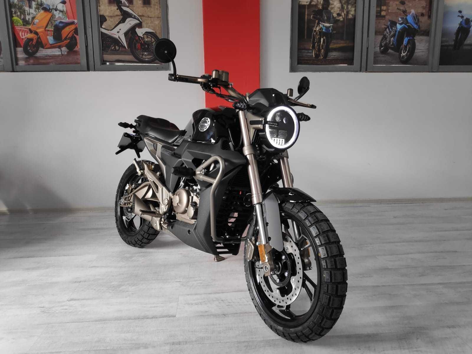 Motocicleta cu ABS Daytona Zontes G125 - scrambler, permis A1, Rate !