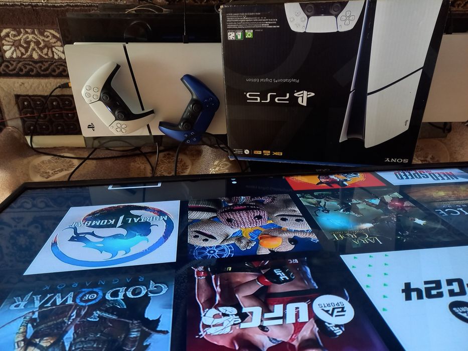 PS5 slim holati tiniq 2 original djoystik bor karobka dakumenti bor.