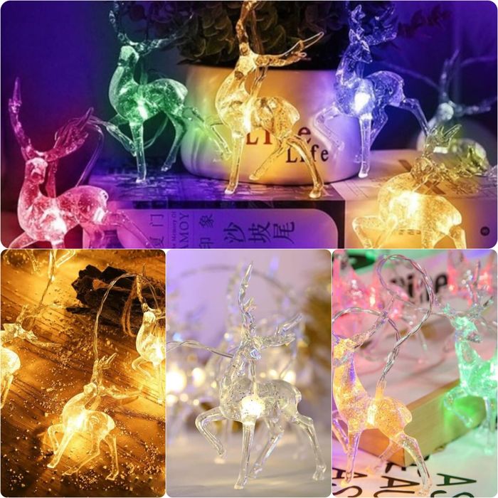 Светодиодная гирлянда *Олени* и *Домики*