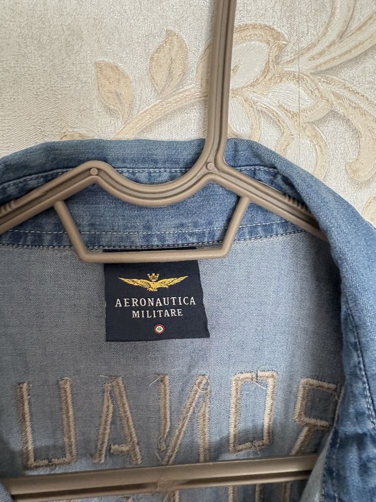 Camasa Aeronautica Militare ,denim barbati xl