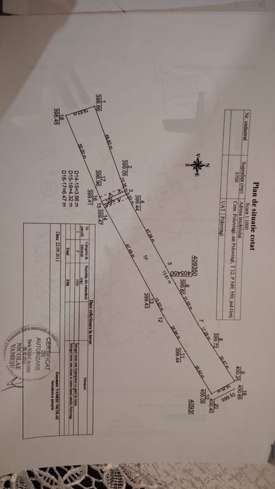 Teren de vânzare Comuna Polovragi
