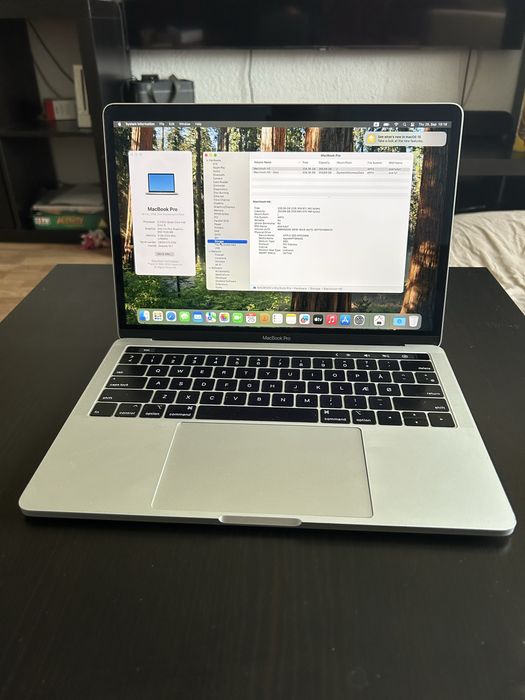 Macbook Pro 13" A1989 2019 GB 256 GB SSD baterie 354 cicluri