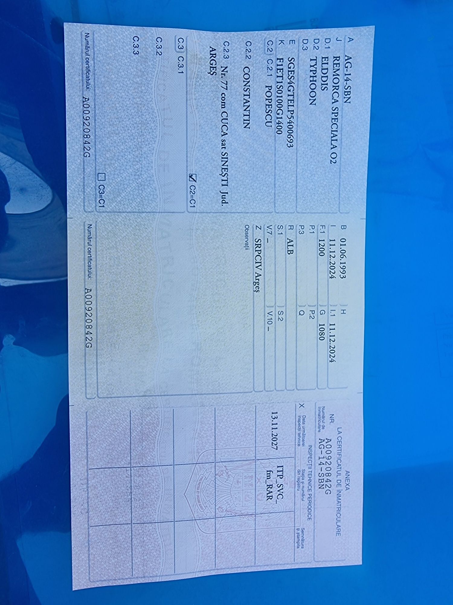 Rulotă Elddis Typhoon