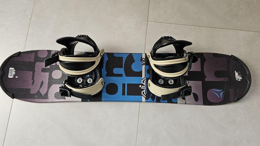 Snowboard copii Atomic, 100cm, cu legaturi