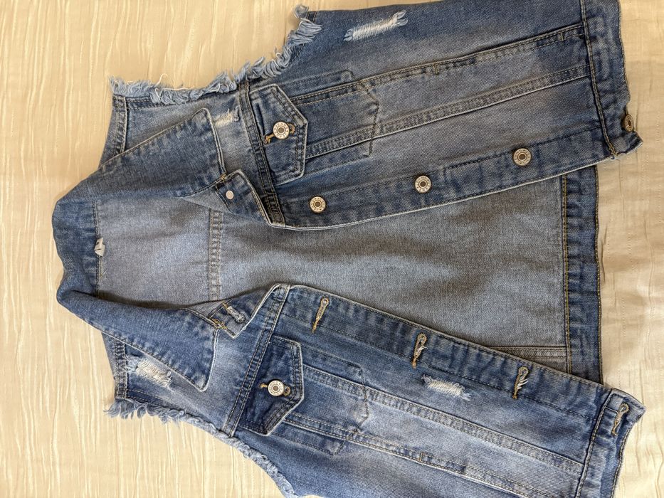 Дамски дънков елек