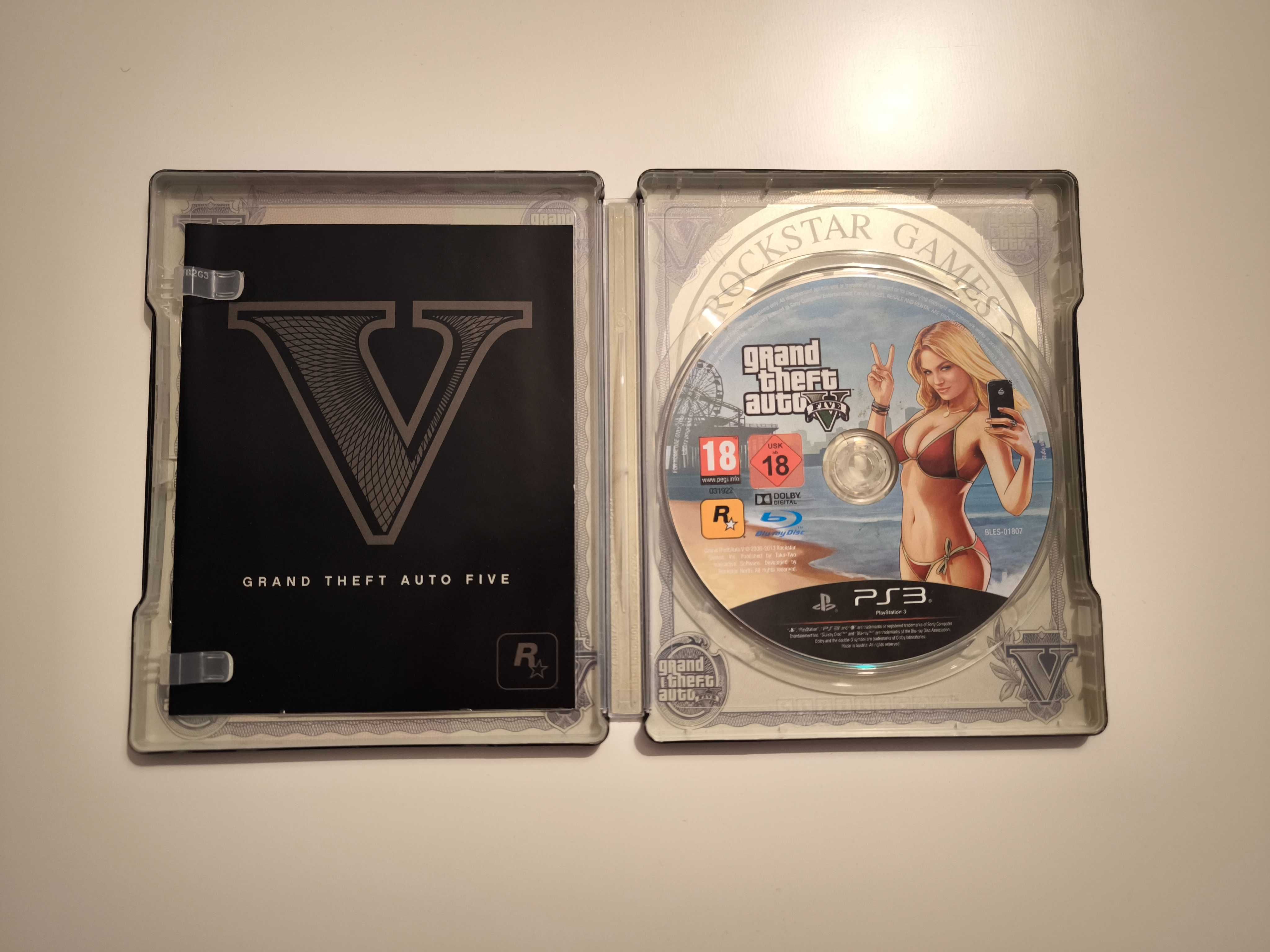 GTA 5 Steelbook PS3 Playstation 3 ПС3