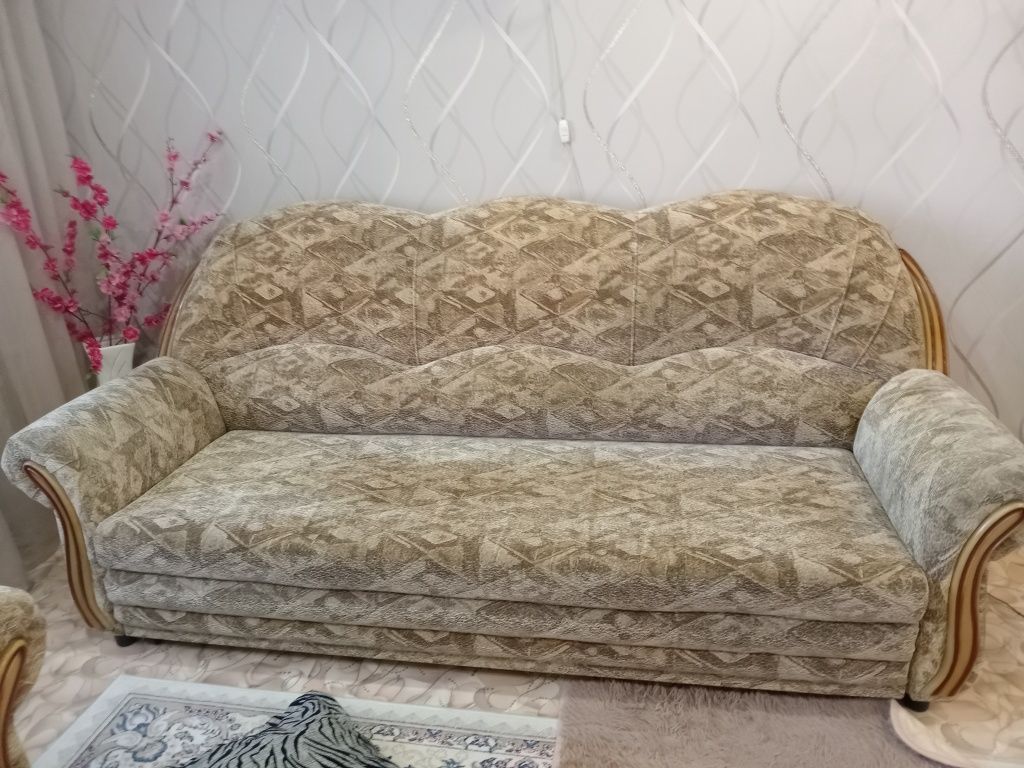 Диван с одним креслом.