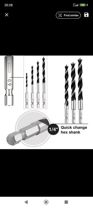 Бургии за дърво HEXAGONAL