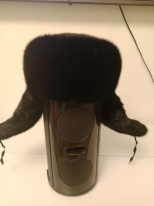 Мужской норковый шапка, ушанка