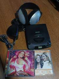 DVD_CD portabil audio Philips cu ,casti de inalta fidelitate Sony