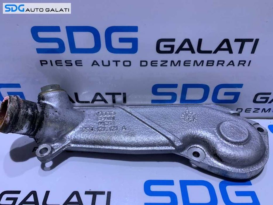 Capac Teava Conducta Lichid Racire Motor Apa Antigel Termostat VW Passat B5 2.5 TDI V6 AFB AKN 1997 - 2001 Cod 059121121A [V0765]