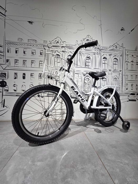 Детский Двухколесный Велосипед "Барс". Размер 20". Боковые колесики