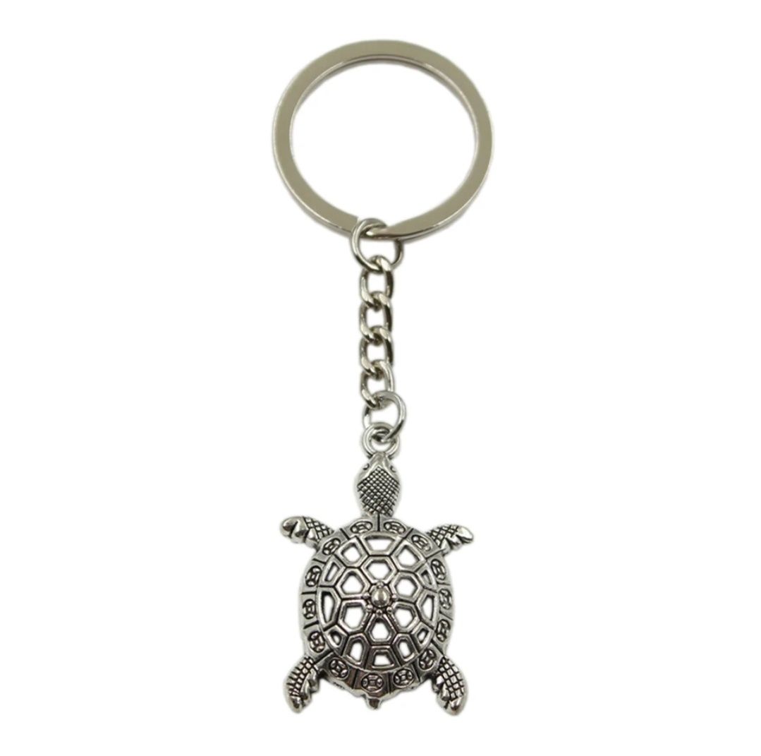 Breloc broscuță broască țestoasă keychain key chain turtle metal