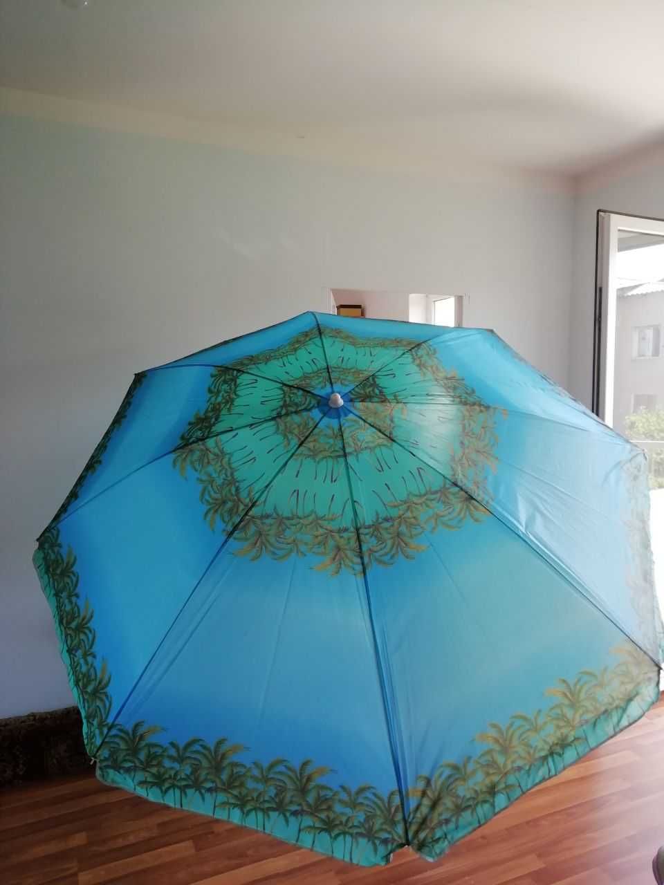 Зонт плыжный цветной, диаметр 2,20 м