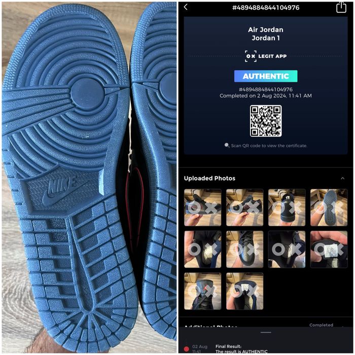 Air Jordan 1 Low Retro Black Red Orbit… marime 45,5