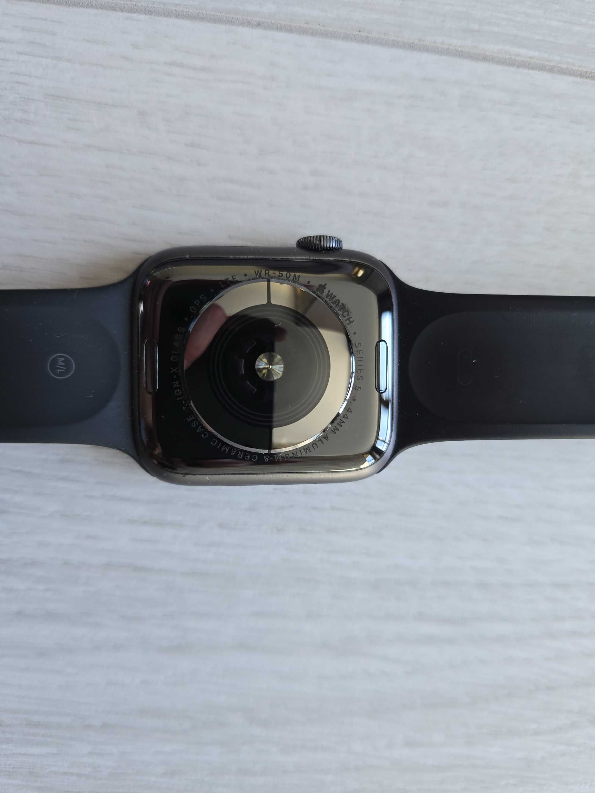 Apple watch 5, 44 mm, GPS + Cellular