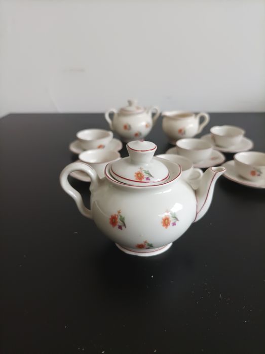 Ретро детски порцеланов сервиз за чай