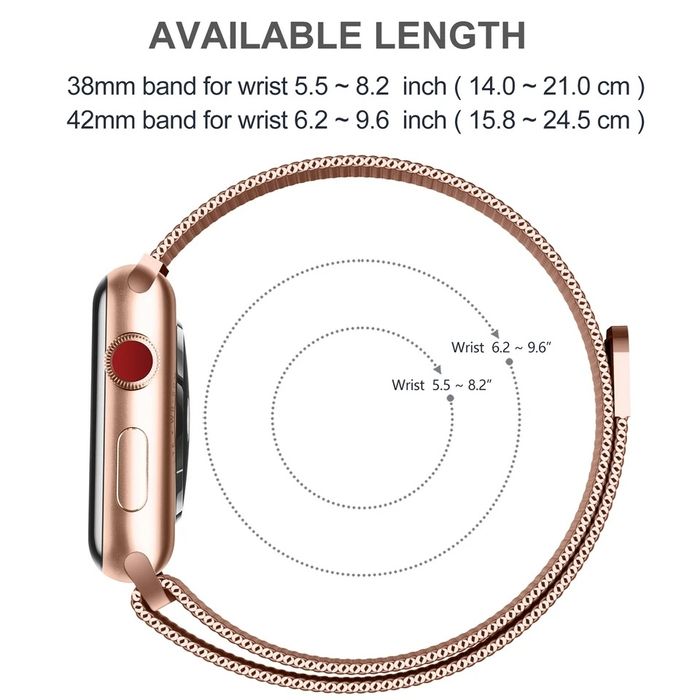 MILANESE LOOP Магнитна каишка Apple Watch 11/10/9/8/7/6/5/4/3/2/1/SE