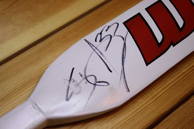 Хоккейная клюшка с автографом, вратаря-чемпиона Кубка Стэнли, NHL