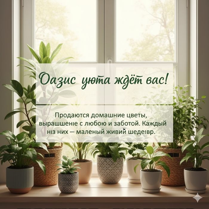 Домашние цветы в наличии