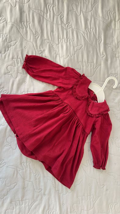 Коледна бебешка рокля H&M
