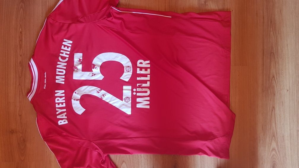 Tricou Bayern Munchen Adidas original 25 Muller mărimea XL