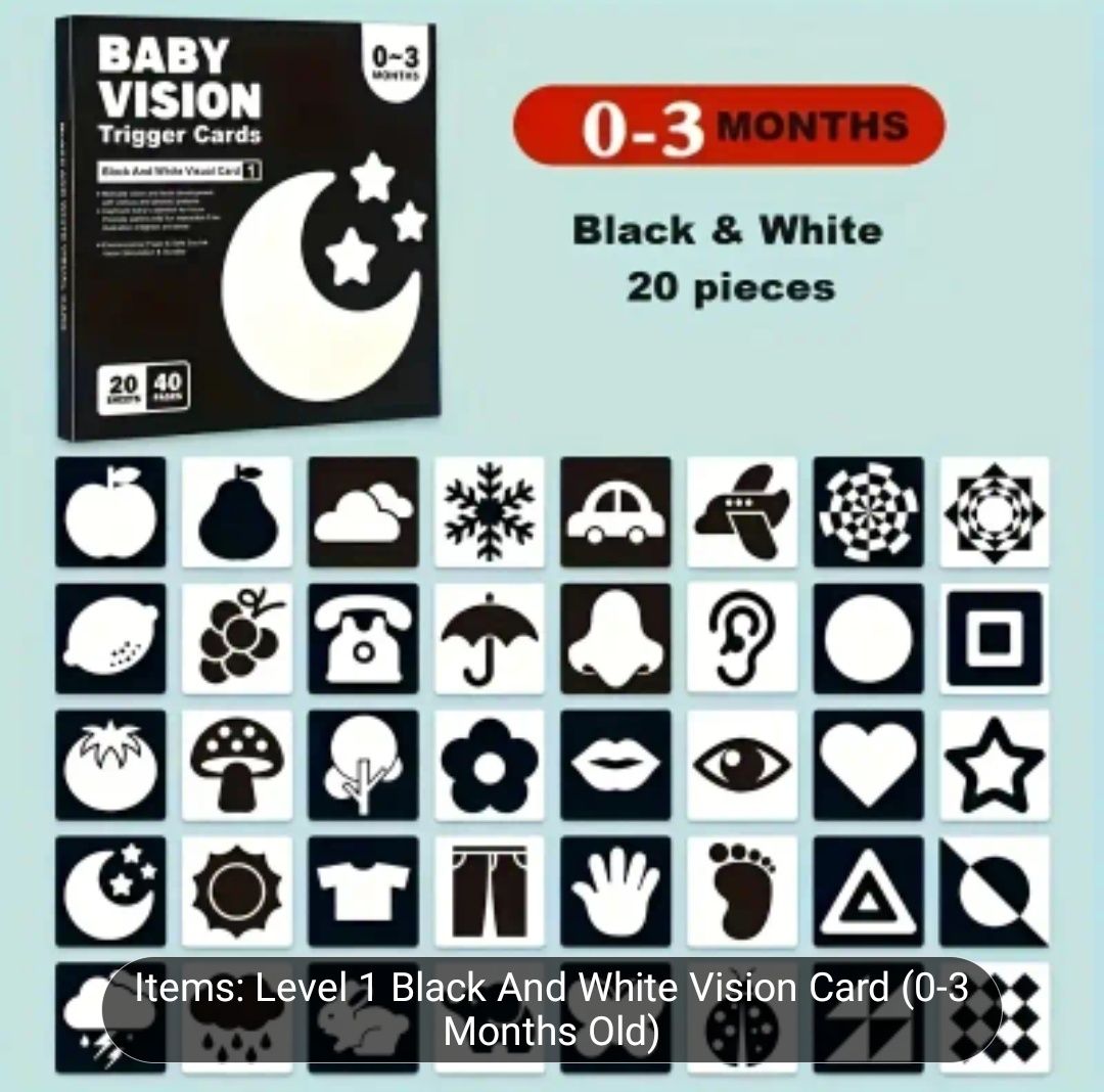 Baby Vision - карти за визуална стимулация на бебешкото зрение