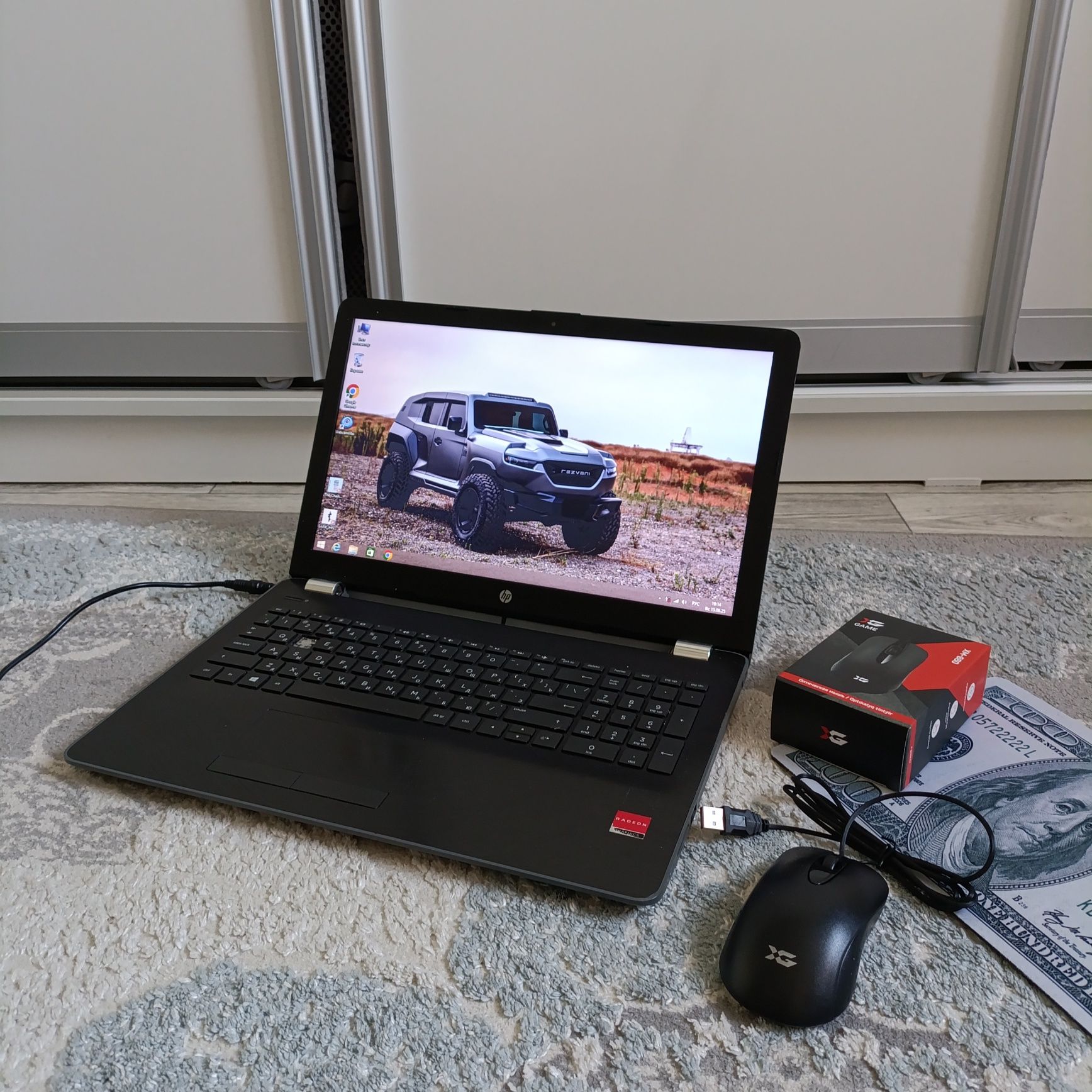 HP Notebook 15/2020 года/HDD-1000GB/ОЗУ-4ГБ/Windows 10/Мышка, коврик!